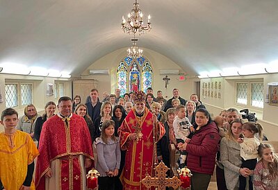 Metropolitan Borys Gudziak visited the parish of St. Paul in Ramsey, NJ