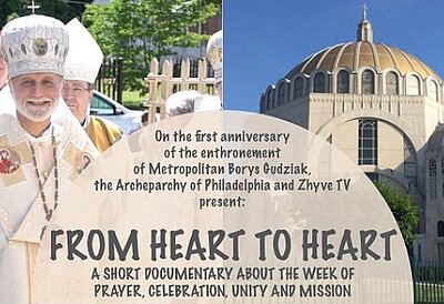 Zhyve.tv will broadcast a documentary «From Heart to Heart» on the occasion of the first anniversary of the enthronement of Metropolitan Borys Gudziak