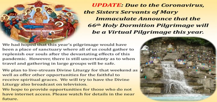 Sisters Servants of Mary Immaculate to hold Virtual Pilgrimage