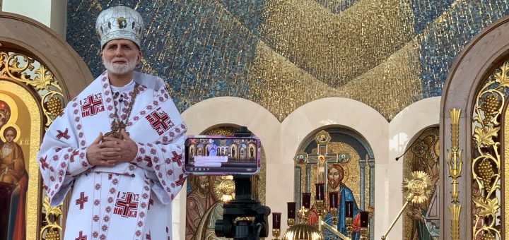 Video clips from March 22, 2020 Divine Liturgy on YouTube