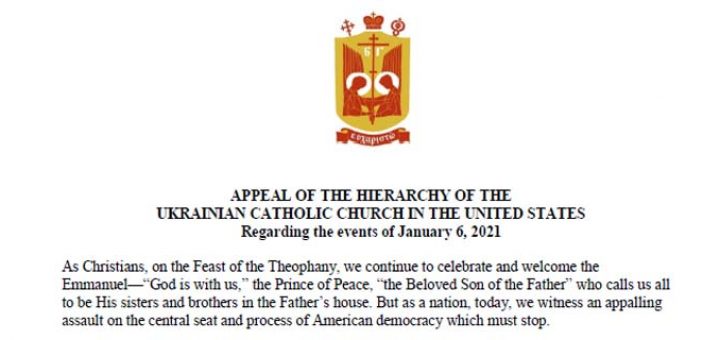 APPEAL OF THE HIERARCHY OF THE UKRAINIAN CATHOLIC CHURCH IN THE UNITED STATES