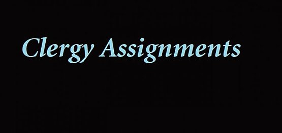 Clergy Assignments