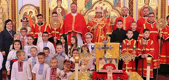 Bishop Andriy Rabiy visits Passaic Parish