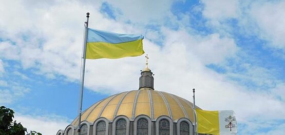 Flag raising on Ukrainian Independence Day