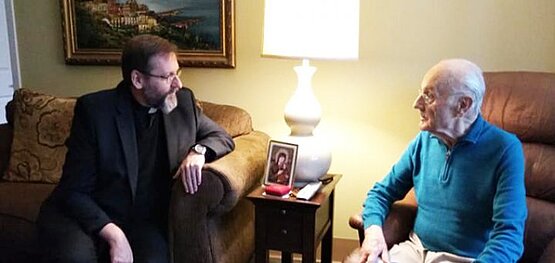 His Beatitude Sviatoslav visits Archbishop-emeritus Stephen Sulyk